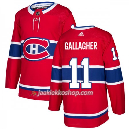 Miehille NHL Montreal Canadiens Pelipaita Brendan Gallagher 11 Adidas 2017-2018 Punainen Authentic
